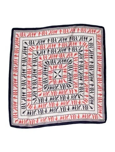 Pre-owned Bergdorf Goodman Printed Scarf In Neutral