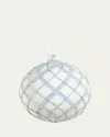 Bergdorf Goodman Silver Sparkle Ball Ornament In White