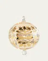 Bergdorf Goodman Snowflake Clear Christmas Ornament In Gold