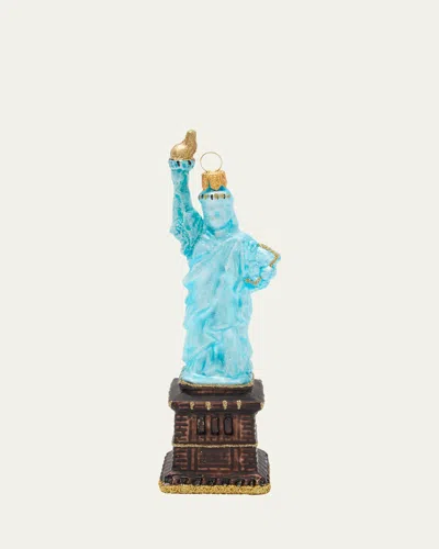 Bergdorf Goodman Statue Of Liberty Christmas Ornament In Blue
