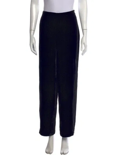 Pre-owned Bergdorf Goodman Straight Leg Pants In Black/blue