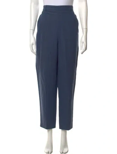 Pre-owned Bergdorf Goodman Straight Leg Pants In Blue