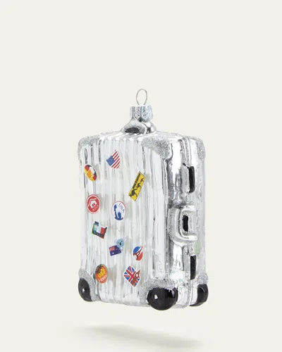 Bergdorf Goodman Suitcase Ornament In Transparent