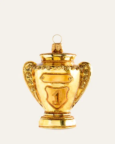 Bergdorf Goodman Trophy Christmas Ornament In Gold