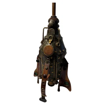 Pre-owned Bergdorf Goodman Upcycled Steampunk Spaceship By Chris Spollen In Black