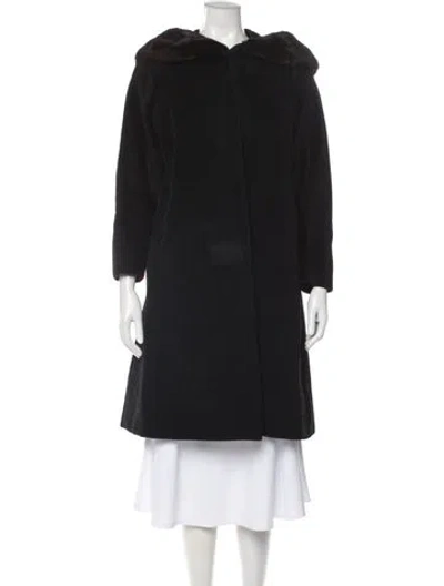 Pre-owned Bergdorf Goodman Vintage Coat In Black