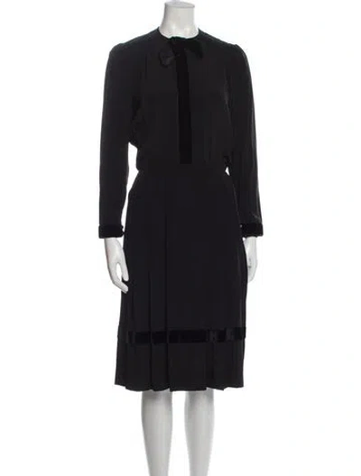 Pre-owned Bergdorf Goodman Vintage Dress In Black