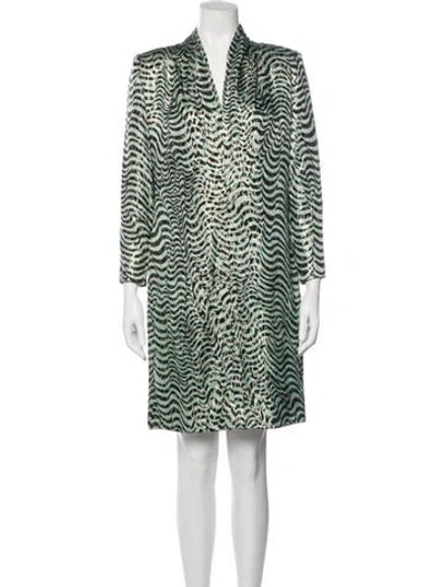 Pre-owned Bergdorf Goodman Vintage Knee-length Dress In Green
