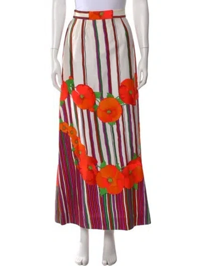 Pre-owned Bergdorf Goodman Vintage Long Skirt In Multi