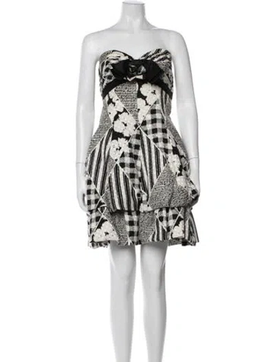 Pre-owned Bergdorf Goodman Vintage Mini Dress In Multi