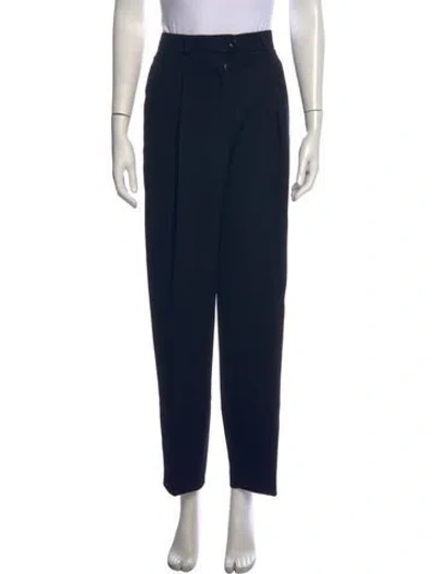 Pre-owned Bergdorf Goodman Vintage Straight Leg Pants In Blue