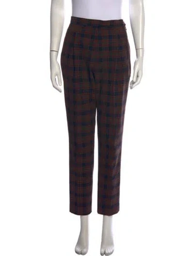 Pre-owned Bergdorf Goodman Vintage Straight Leg Pants In Multicolor