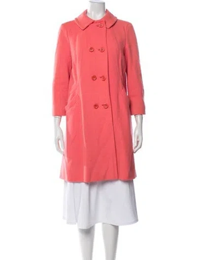 Pre-owned Bergdorf Goodman Vintage Wool Jacket In Pink