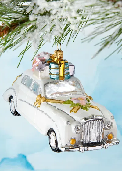 Bergdorf Goodman Wedding Car Ornament In Blue