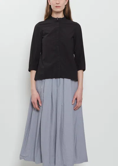 Bergfabel Ada Cotton Tailored Shirt In Black