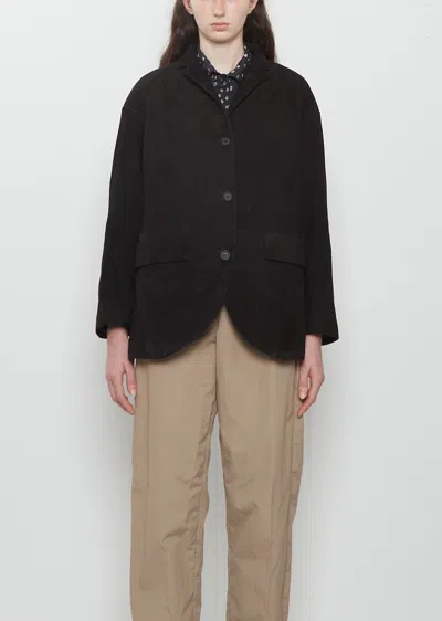 Bergfabel Bella Suede Jacket In Black