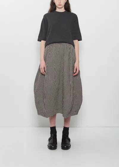 Bergfabel Carla Cotton Blend Skirt In Check