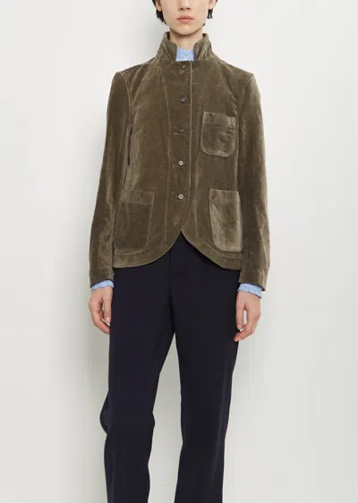Bergfabel Caryl Cotton Linen Jacket In Brown