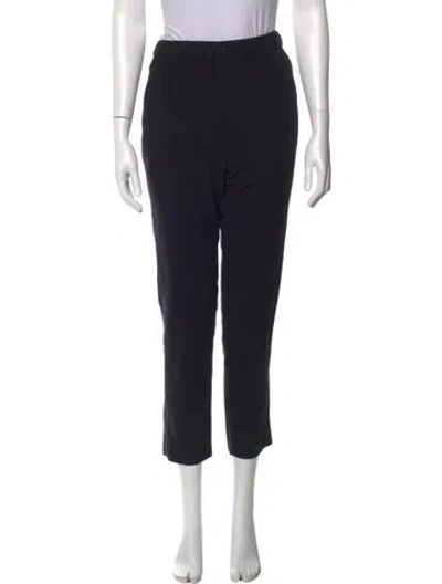Pre-owned Bergfabel Cashmere Straight Leg Pants In Black