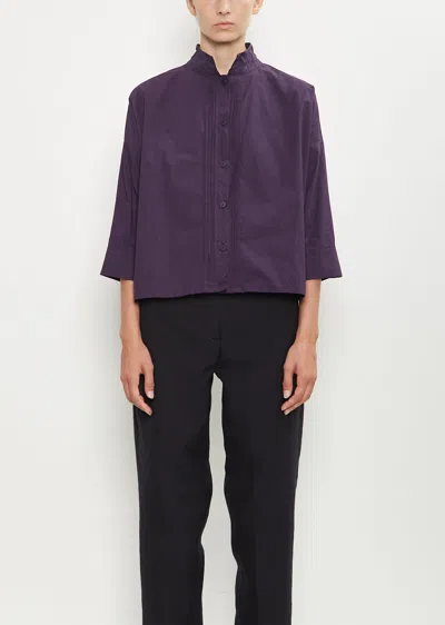 Bergfabel Claudia Cotton Shirt In Purple