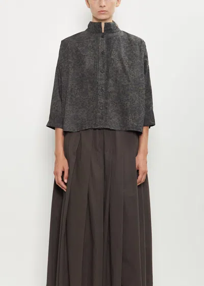 Bergfabel Claudia Cotton Shirt In Gray