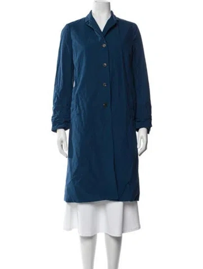 Pre-owned Bergfabel Coat In Blue