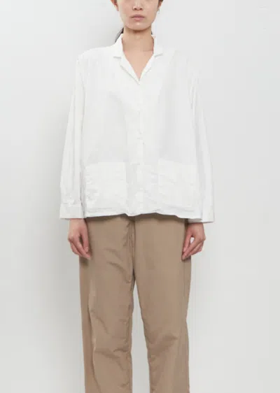 Bergfabel Jenny Cotton Shirt – White In Brown