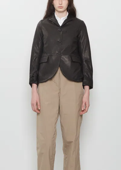 Bergfabel Leather Tyrol Leather Jacket In Black