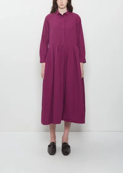 Bergfabel Lena Cotton Dress In Burgundy
