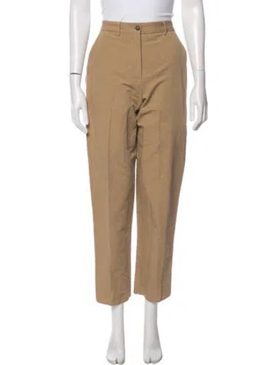 Pre-owned Bergfabel Linen Straight Leg Pants In Neutral
