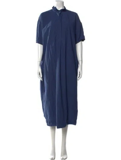 Pre-owned Bergfabel Long Dress In Blue