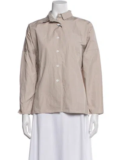 Pre-owned Bergfabel Long Sleeve Button-up Top In Multi