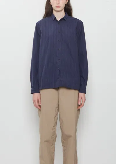 Bergfabel Loose Tyrol Shirt In Navy Stripe