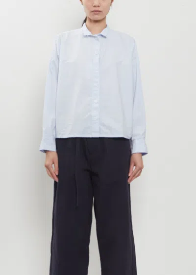 Bergfabel Maya Cotton Shirt In Blue