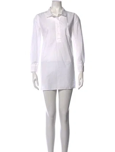 Pre-owned Bergfabel Mini Dress In White