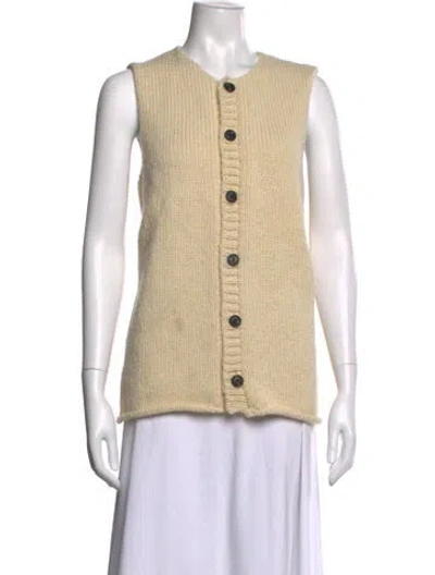 Pre-owned Bergfabel Open Front Sweater In Neutrals