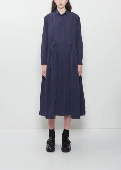 Bergfabel Sally Cotton Dress In Navy Stripe