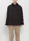 Bergfabel Shearling Samu Jacket In Black