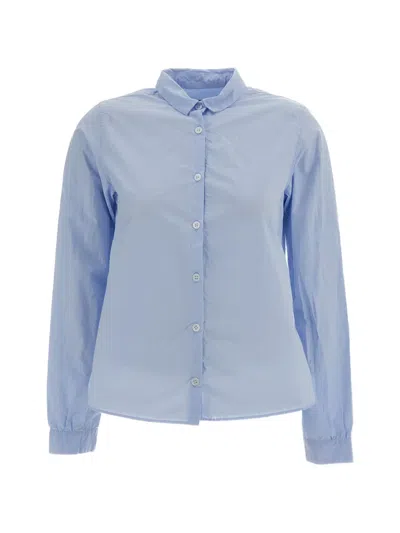 Bergfabel Tyrol Long-sleeve Cotton Shirt In Blue