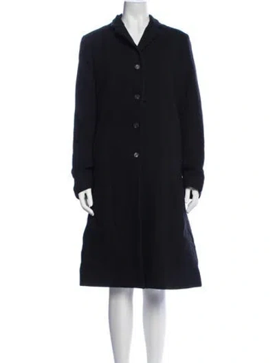 Pre-owned Bergfabel Virgin Wool Coat In Blue
