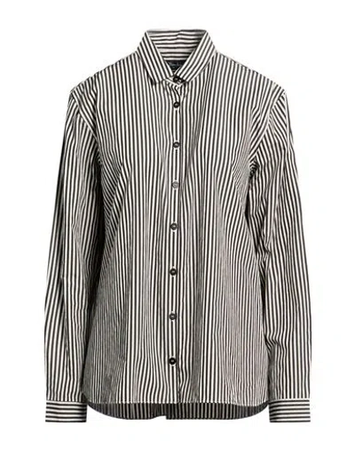 Bergfabel Woman Shirt Black Size 4 Cotton In Gray