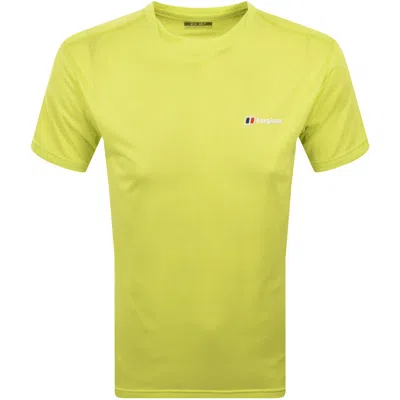Berghaus Dawdon Tech T Shirt Yellow In White