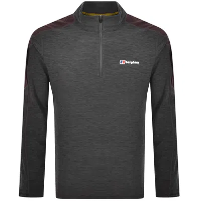 Berghaus Farndale Half Zip Tech T Shirt Black