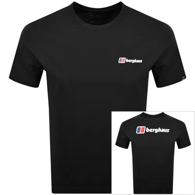 Berghaus Front And Back Logo T Shirt Black