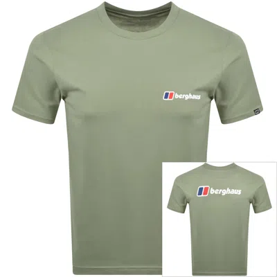 Berghaus Front And Back Logo T Shirt Green