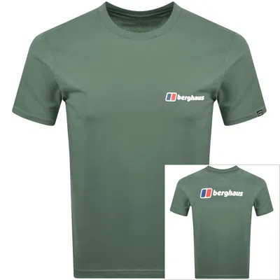 Berghaus Front And Back Logo T Shirt Green