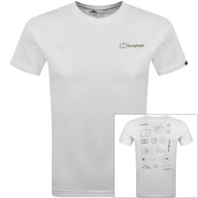 Berghaus Geo-mountaintry T Shirt White
