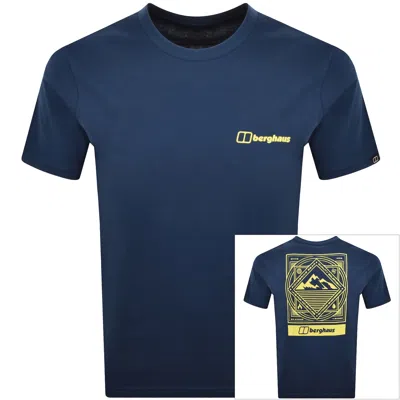 Berghaus Matrix Logo T Shirt Dark Blue