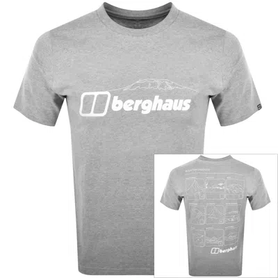Berghaus Mountain Checklist T Shirt Grey In Gray