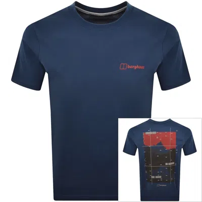 Berghaus Staticscape T Shirt Dark Blue